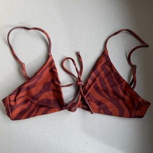 Skatie Sarah bikini top and Suzanne bikini bottom in Beachwood print